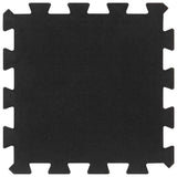 Vidaxl Gummifliesen 16 St 16 mm 30 x 30 cm Schwarz - afbeelding 2