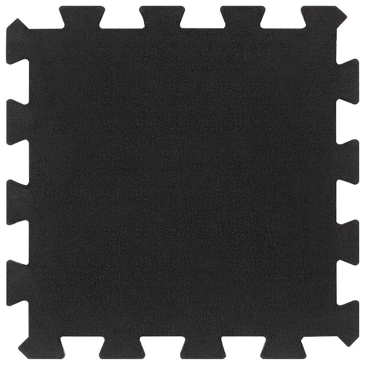 Vidaxl Gummifliesen 16 St 16 mm 30 x 30 cm Schwarz