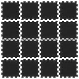 Vidaxl Gummifliesen 16 St 16 mm 30 x 30 cm Schwarz - afbeelding 3