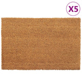 Vidaxl -Fußmatten 5 ST 40x60 cm Tufted Kokosfaser Natural - afbeelding 1