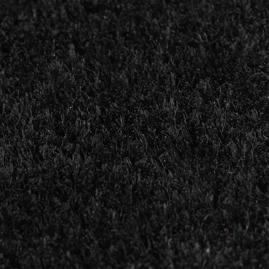 VIDAXL POORMAT 40x60 cm Tufted Kokosfaser Schwarz