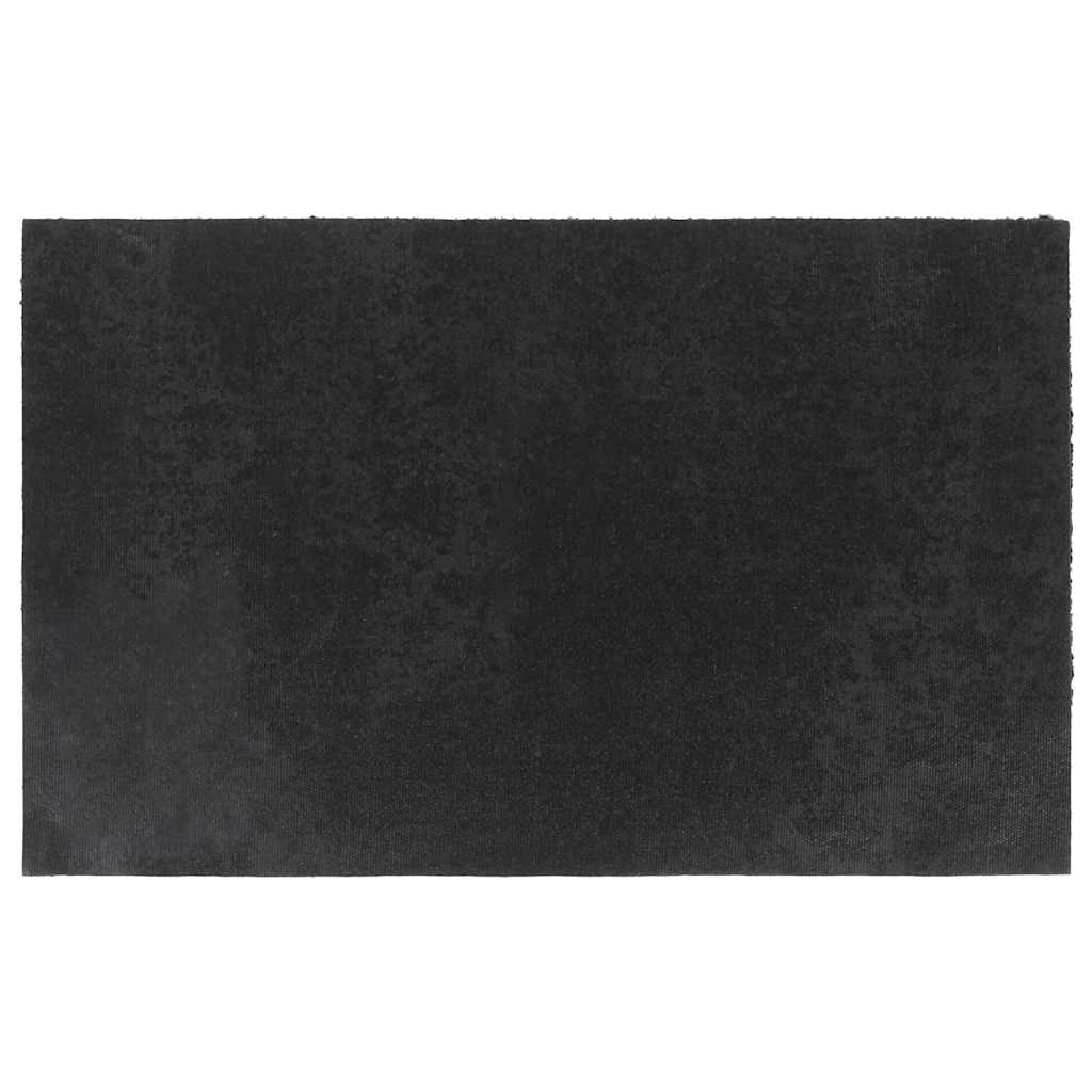VIDAXL POORMAT 50 x 80 cm Tufted Kokosfaser Schwarz