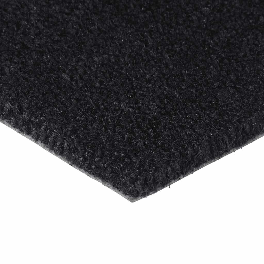 VIDAXL POORMAT 50 x 80 cm Tufted Kokosfaser Schwarz