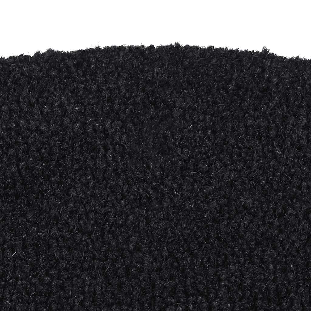 VIDAXL POORMAT SCHUM -RUNK -50 x 80 cm Tufted Kokosfaser Schwarz