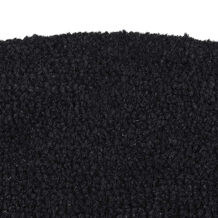 VIDAXL POORMAT SCHUM -RUNK -50 x 80 cm Tufted Kokosfaser Schwarz