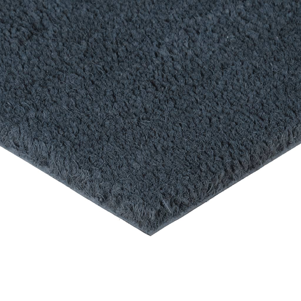 Vidaxx Fußmatte 50x80 cm getuftete Kokosfaser dunkelgrau