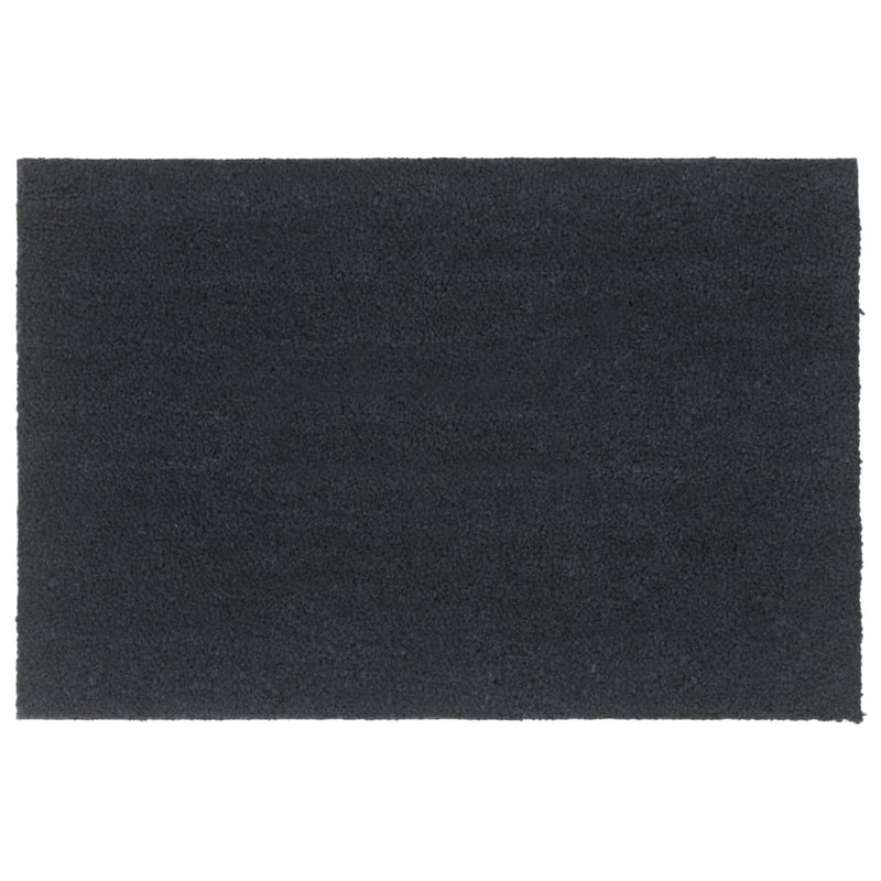 VIDAXL POORMAT 60x90 cm Tufted Kokosfaser dunkelgrau