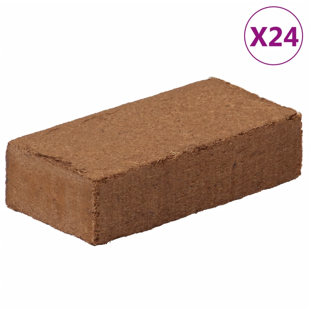 Vidaxl Kokosfaserblöcke 24 St 650 g pro 15,6 kg Gesamt