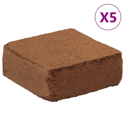 Vidaxl Kokosnuss -Kokosnussblöcke 5 St 5 kg je 25 kg Gesamt
