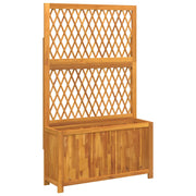 VIDAXL -Pflanzer mit Latwerk 100x32x165 cm fester Akaziahout - afbeelding 2
