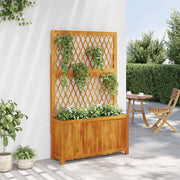 VIDAXL -Pflanzer mit Latwerk 100x32x165 cm fester Akaziahout - afbeelding 3