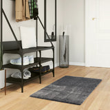 Vidaxl Teppich Huarte niedrig -molende Weichwaschbar 60x110 cm Anthrazit - afbeelding 1