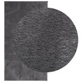 Vidaxl Teppich Huarte Low -Molon Weichwaschbar 80x150 cm Anthrazit - afbeelding 3