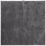 Vidaxl Teppich Huarte Low -Molon Weichwaschbar 200x200 cm Anthrazit - afbeelding 2