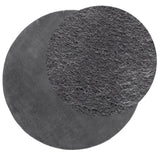 Vidaxl Teppich Huarte Low -Molon Weichwaschbar Ø 160 cm Anthrazit - afbeelding 3