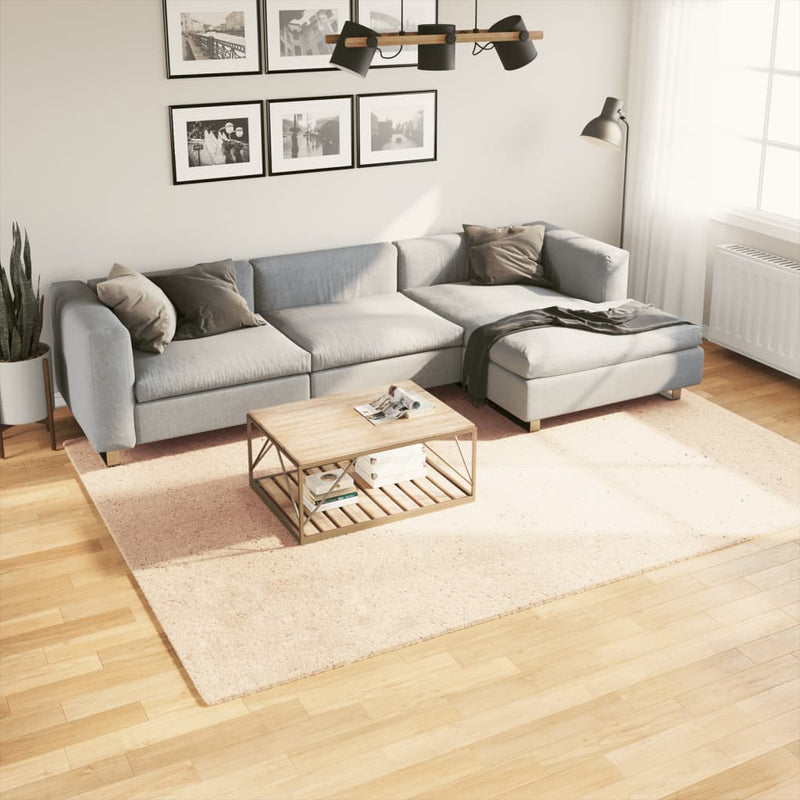 Vidaxl Teppich Huarte niedrig -molende Weichwaschbar 200x280 cm Beige