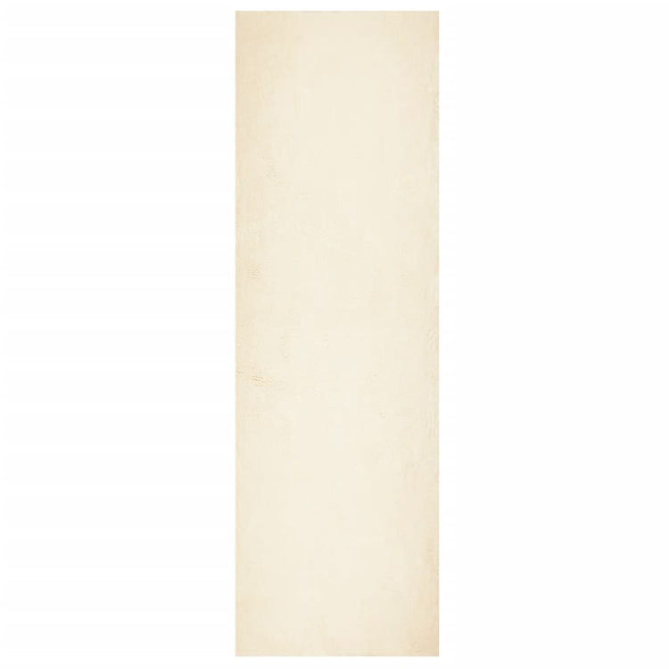 Vidaxl Teppich Huarte niedrig -pile weichwaschbar 80x250 cm Creme