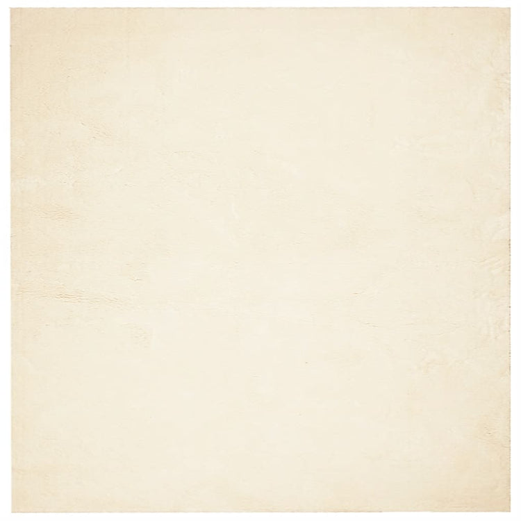 Vidaxl Teppich Huarte Low -Mops Weichwaschbar 120x120 cm Creme
