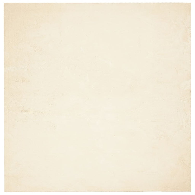 Vidaxl Teppich Huarte Low -Pile Weichwaschbar 160x160 cm Creme
