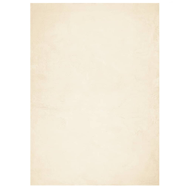 Vidaxl Teppich Huarte Low -Molon Weichwaschbar 200x280 cm Creme