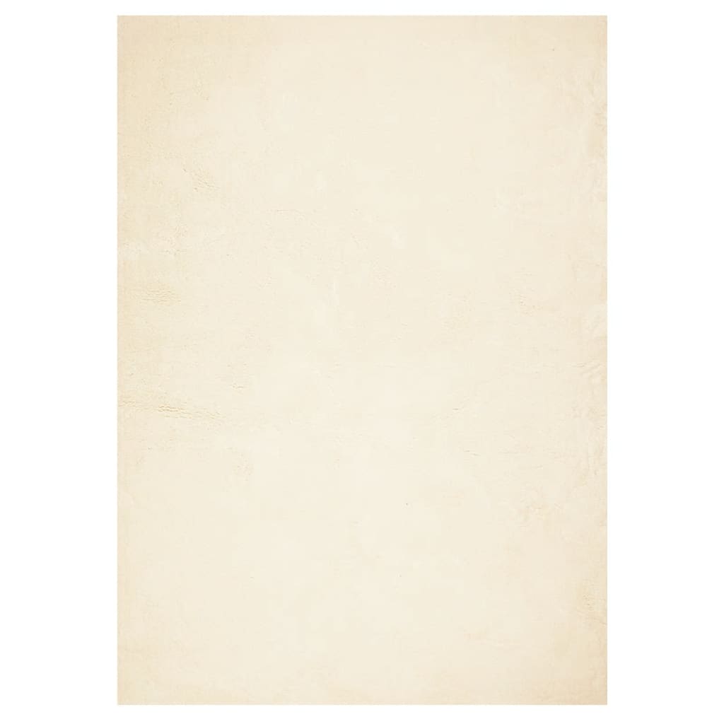 Vidaxl Teppich Huarte Low -Molon Weichwaschbar 240 x 340 cm Creme