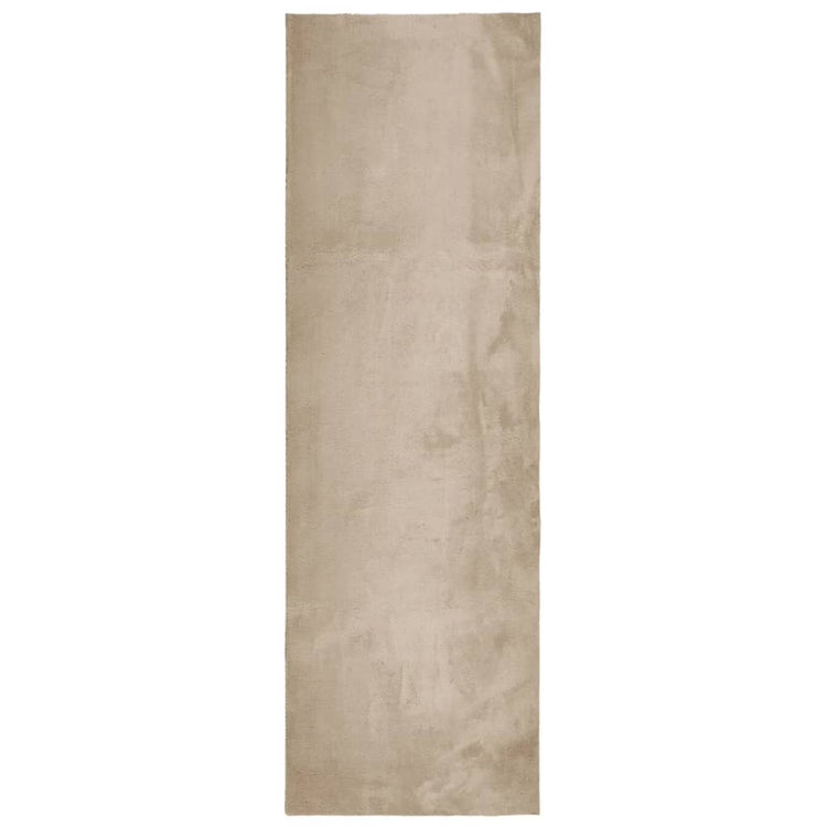 Vidaxl Teppich Huarte niedrig -molsenweichwaschbar 80x250 cm Sand -Colored