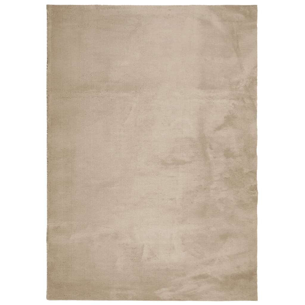 Vidaxl Teppich Huarte Low -Molzen weichwaschbar 240x340 cm Sand -Colored