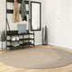 Vidaxl Teppich Huarte niedrig -molsenweichwaschbar Ø 200 cm Sand -Colored