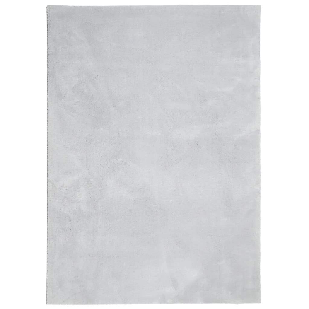Vidaxl Teppich Huarte niedrig -molende Weichwaschbar 120x170 cm Grau