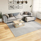 Vidaxl Teppich Huarte niedrig -molende Weichwaschbar 240x240 cm Grau
