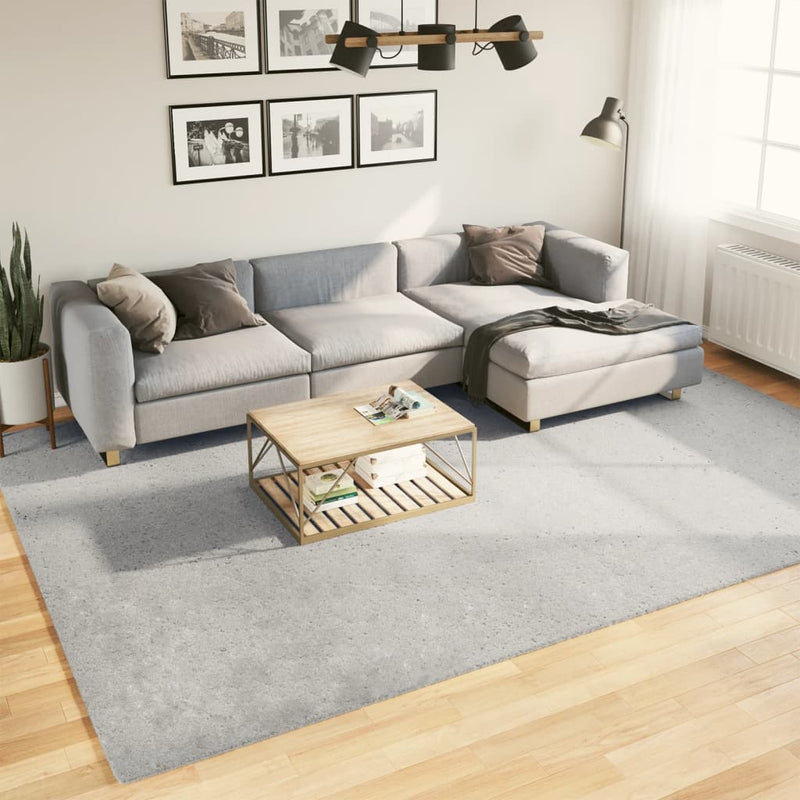 Vidaxl Teppich Huarte niedrig -pile weichwaschbar 240x340 cm grau