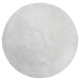 Vidaxl Teppich Huarte Low -Molon Weichwaschbar Ø 200 cm Grau - afbeelding 2