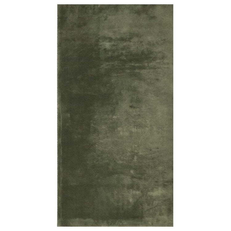 Vidaxl Teppich Huarte niedrig -molende Weichwaschbar 60x110 cm Waldgrün