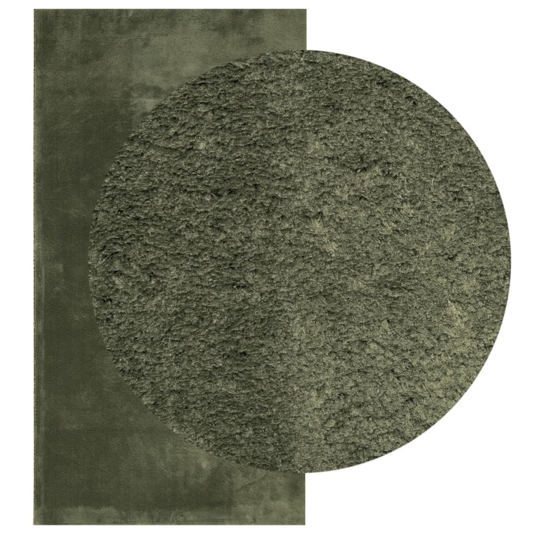 Vidaxl Teppich Huarte niedrig -molende Weichwaschbar 60x110 cm Waldgrün