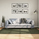 Vidaxl Teppich Huarte niedrig -mopse weichwaschbar 140x200 cm Waldgrün