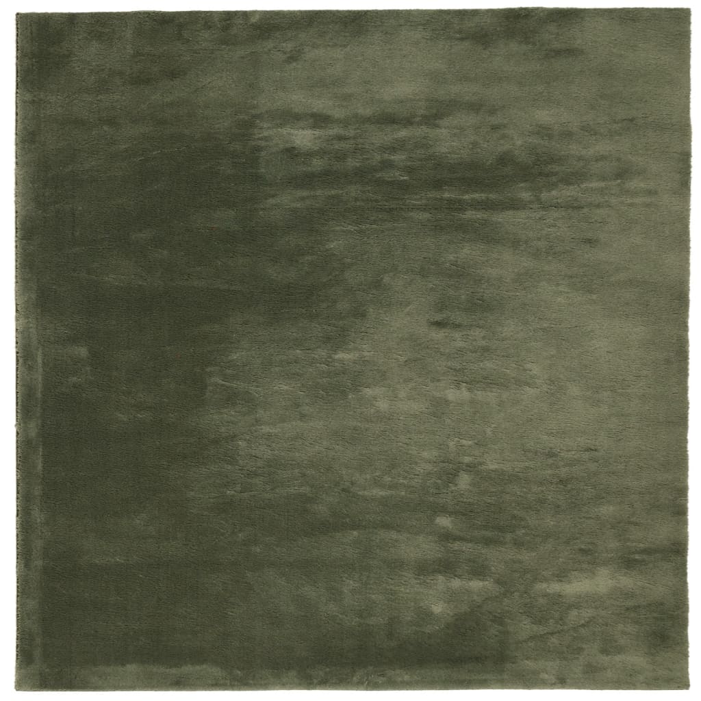 Vidaxl Teppich Huarte niedrig -molende Weichwaschbar 200x200 cm Waldgrün