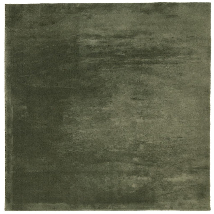 Vidaxl Teppich Huarte niedrig -molende Weichwaschbar 200x200 cm Waldgrün