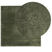 Vidaxl Teppich Huarte niedrig -molende Weichwaschbar 200x200 cm Waldgrün - afbeelding 3