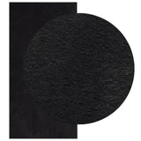 Vidaxl Teppich Huarte niedrig -molende weiche waschbare 100x200 cm schwarz - afbeelding 3