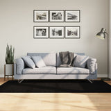 Vidaxl Teppich Huarte niedrig -molende weiche waschbare 100x200 cm schwarz - afbeelding 1