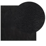 Vidaxl Teppich Huarte niedrig -molende Weichwaschbar 200x200 cm schwarz - afbeelding 3