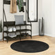 Vidaxl Teppich Huarte Low -Molon Weichwaschbar Ø 100 cm schwarz