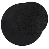 Vidaxl Teppich Huarte Low -Molon Weichwaschbar Ø 200 cm schwarz - afbeelding 3