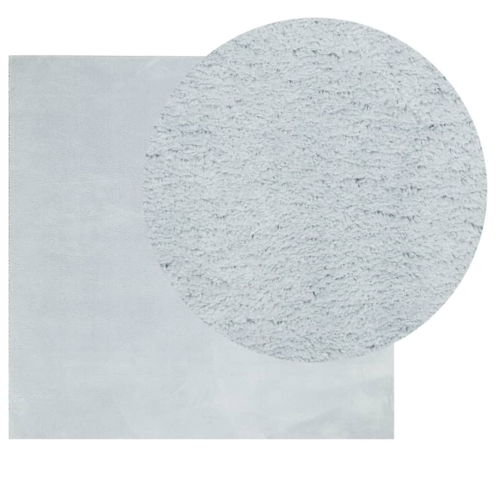 Vidaxl Teppich Huarte niedrig -pile weichwaschbar 120x120 cm blau