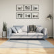 Vidaxl Teppich Huarte niedrig -molende Weichwaschbar 160x160 cm blau