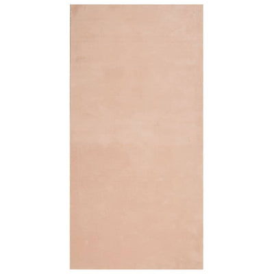 Vidaxl Teppich Huarte niedrig -pile weichwaschbar 100x200 cm rosa