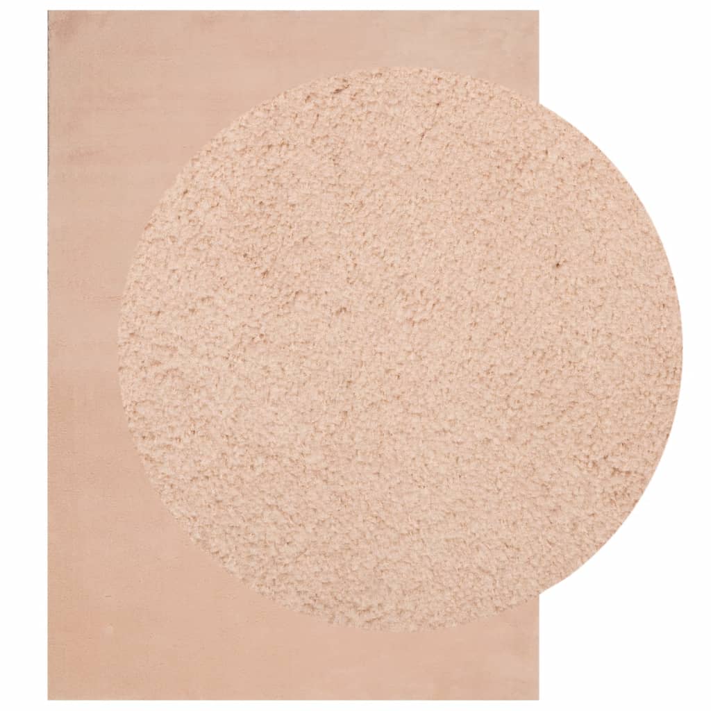 Vidaxl Teppich Huarte Low -Molzen weichwaschbar 200x280 cm Pink