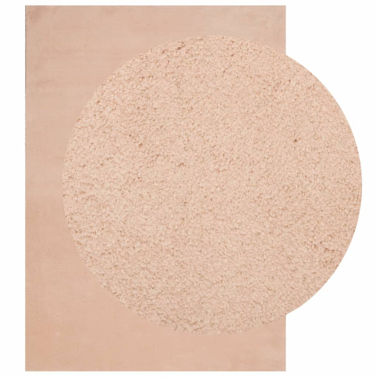 Vidaxl Teppich Huarte Low -Molzen weichwaschbar 200x280 cm Pink