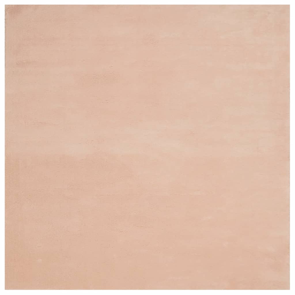 Vidaxl Teppich Huarte niedrig -pile weichwaschbar 240x240 cm rosa