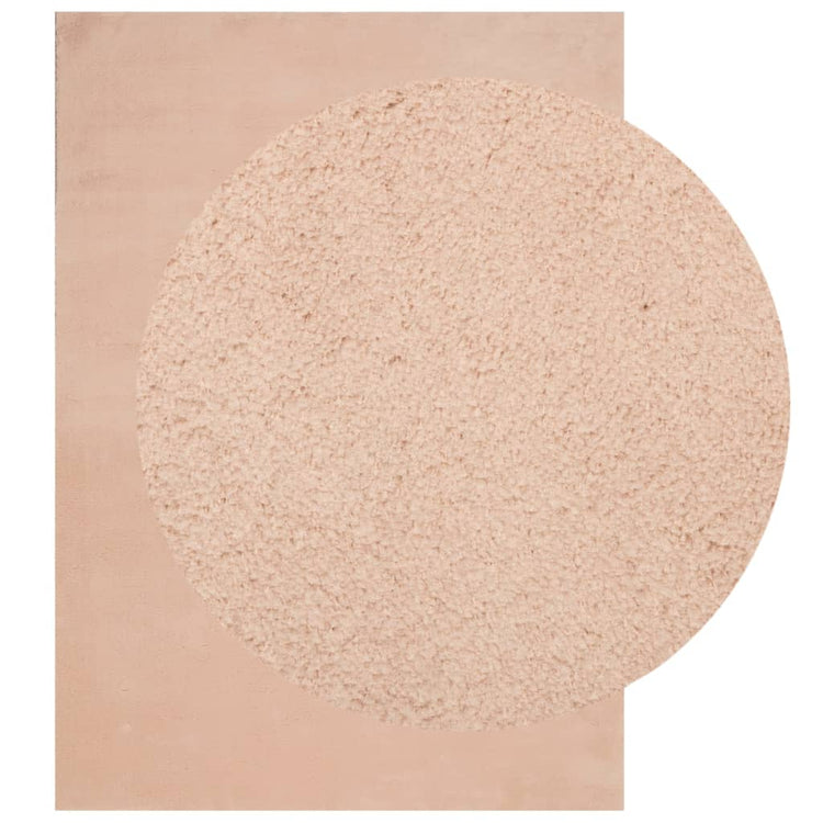 Vidaxl Teppich Huarte niedrig -pile weichwaschbar 240x340 cm rosa